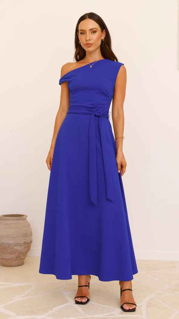 Women Summer Office Solid Color Sexy Lacing Dress