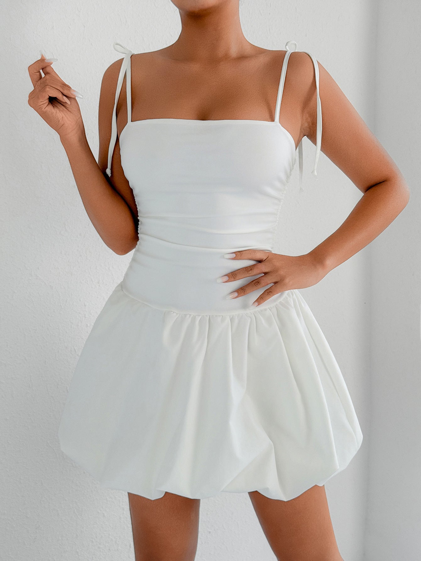 Summer Sexy Slim Strap Tube Top Short Dress - ALZO