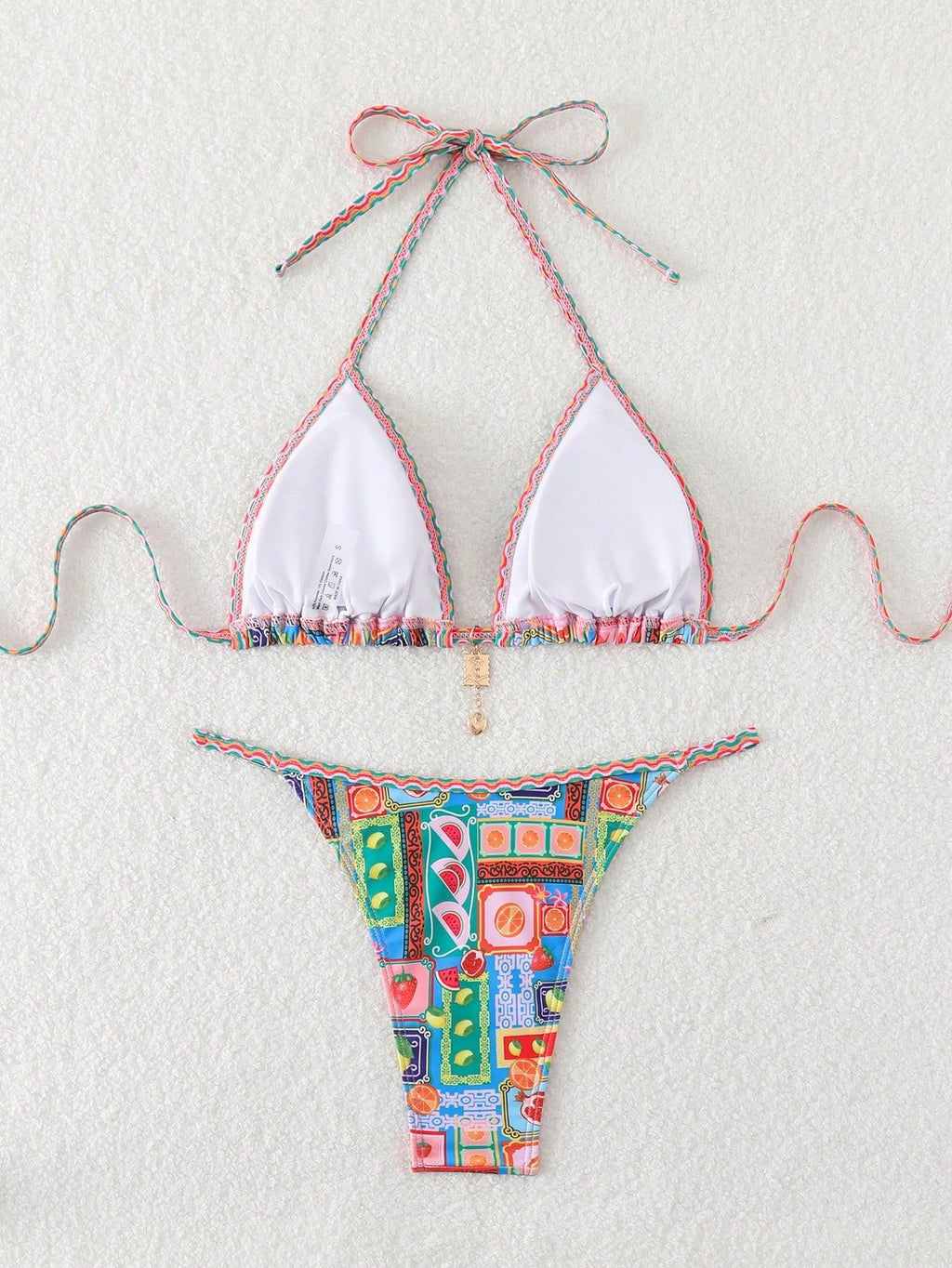 Printed Split Swimsuit Women Sexy Split Swimsuit Summer Beach Bikini Set - ALZO