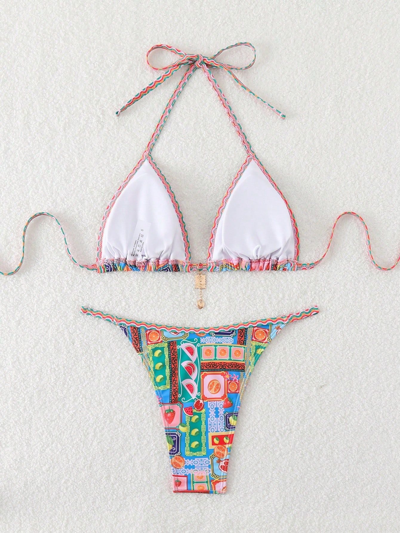 Printed Split Swimsuit Women Sexy Split Swimsuit Summer Beach Bikini Set - ALZO