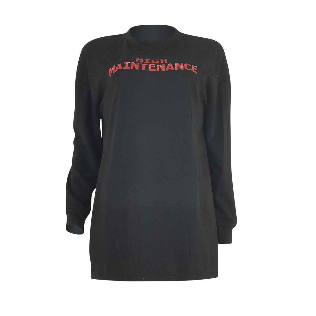 Women Clothing Casual Long Sleeve Printed T shirt Women Clothing