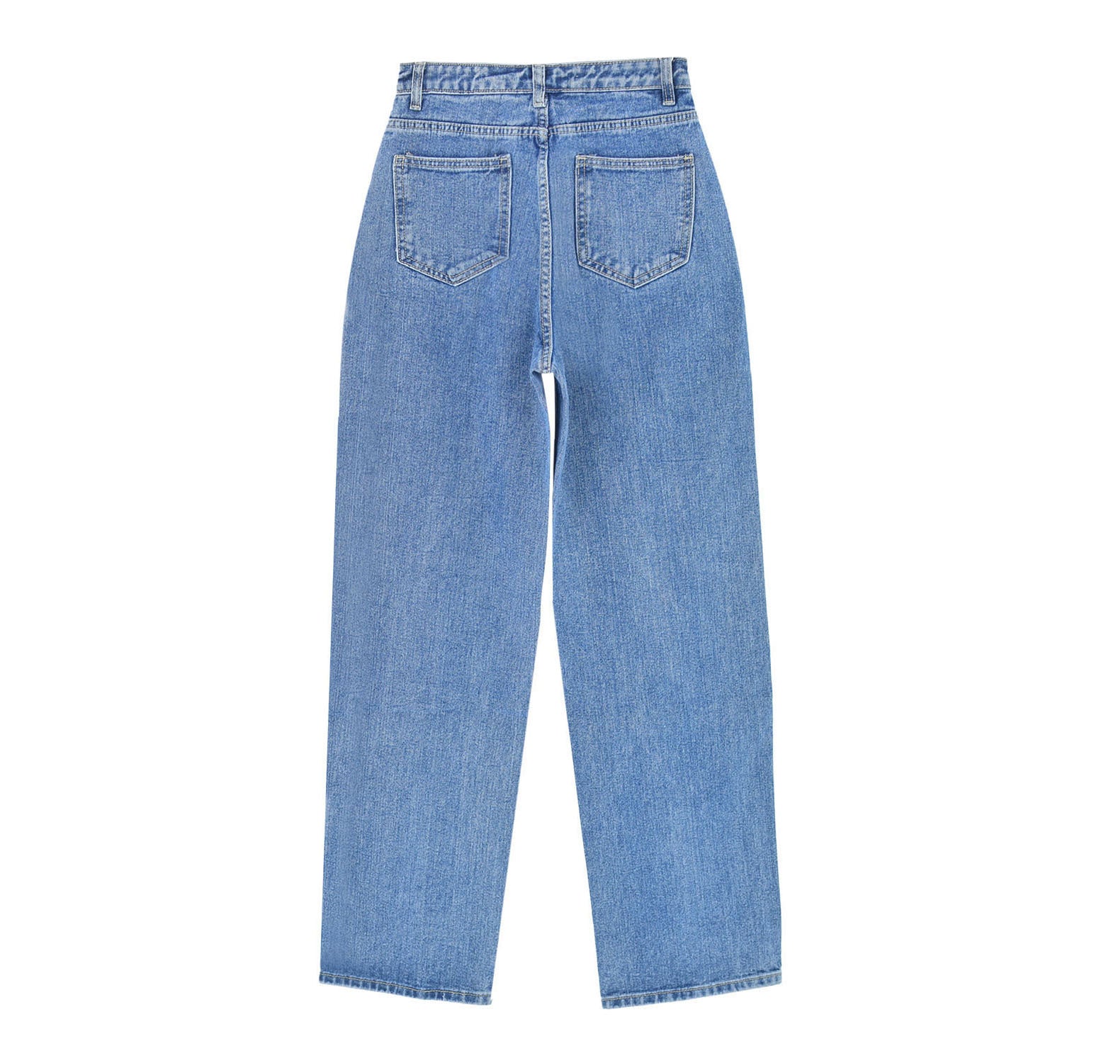 Women Clothing High Waist Light Blue Loose Straight Drooping Denim Pants Daddy Tappered Pants Harem sexy Sneakers Pants - ALZO
