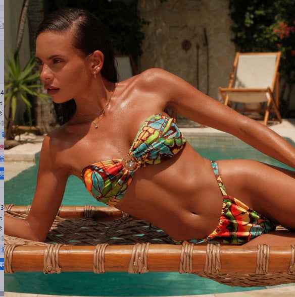 Ladies Swimsuit Bikini Tube Top Sexy Swimsuit