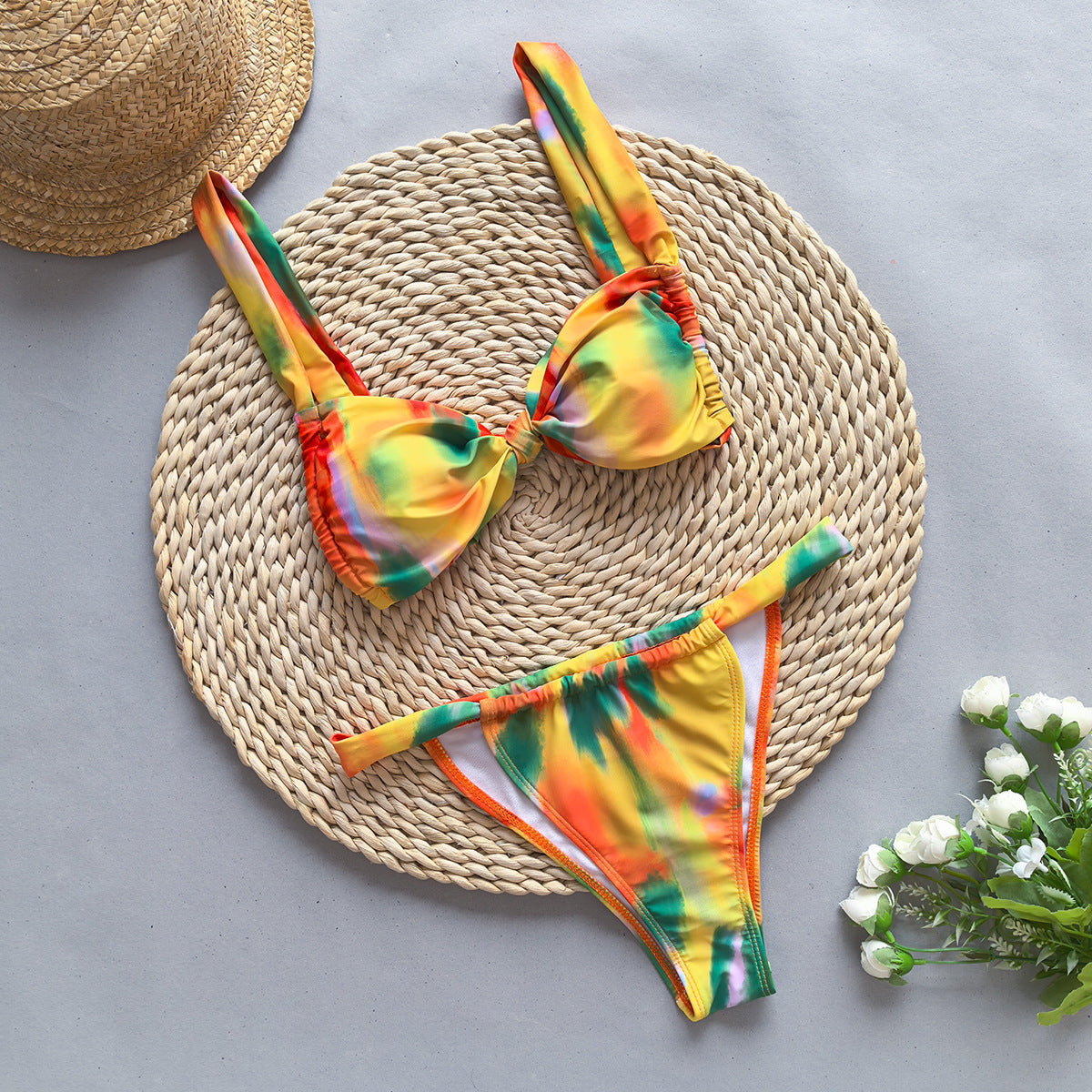 Bikini Sexy Bikini Printed Push up Split Women Swimsuit - ALZO