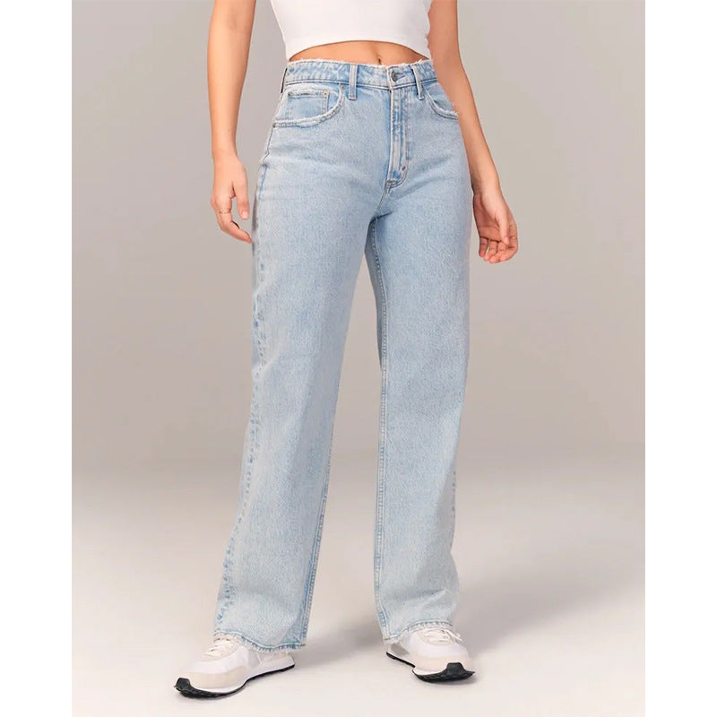 Ladies Jeans Draping Low Waist Slimming Women Jeans Trousers Women - ALZO