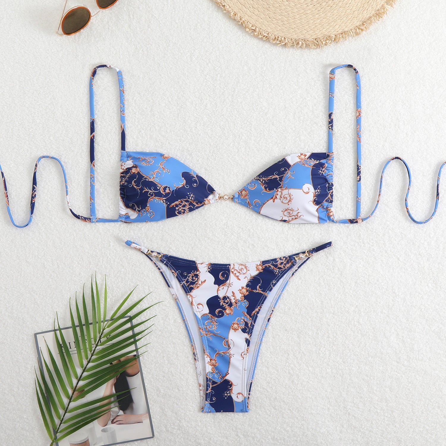 Bikini Leopard Print Lace up Sexy Swimsuit Women Bikini - ALZO