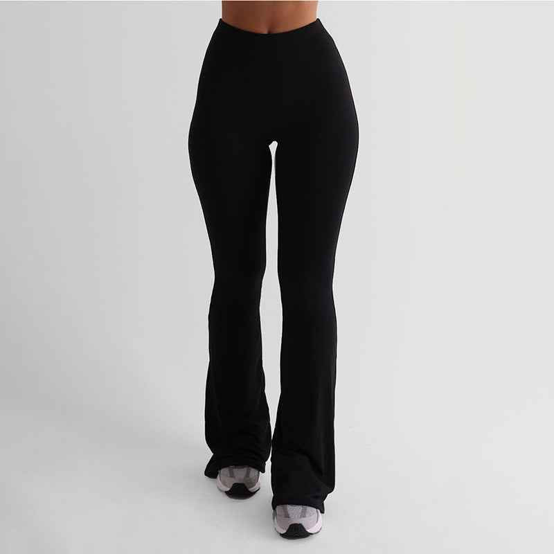 Autumn Women Fashionable Sexy Fitted Boot Cut Casual Trousers
