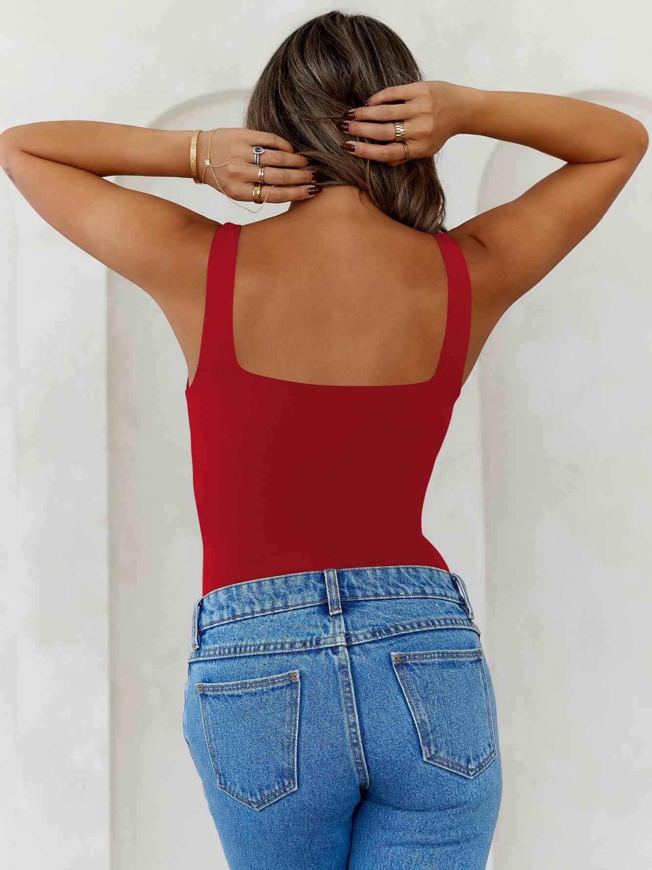 Solid Color Slim Fit Sexy Camisole Sexy Backless Sexy Top for Women