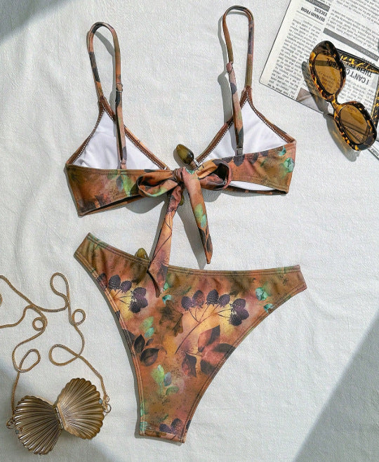 Women Swimsuit Printed Swimsuit Sexy Summer Bikini - ALZO