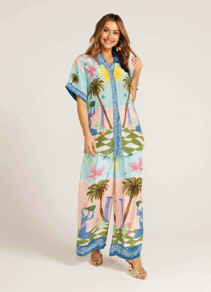 Personalized Printing Short Sleeve Vacation Casual Tether Suit