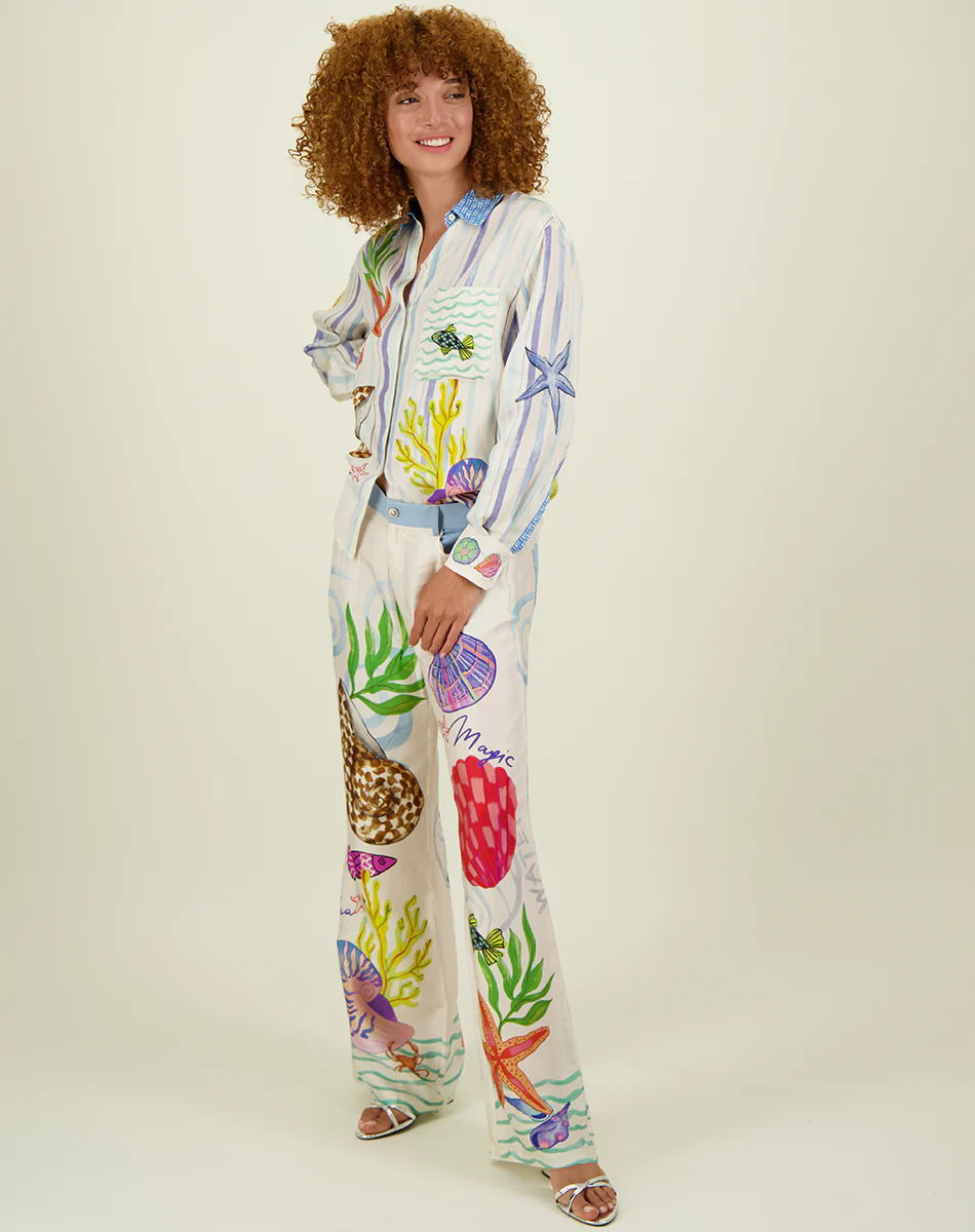 Multicolor Two-Piece Suit