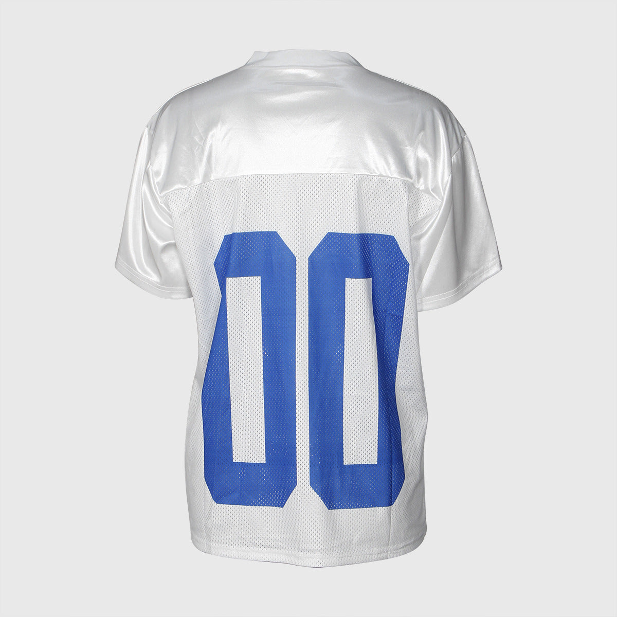 Autumn Retro Sports Letter Graphic Print Loose Casual V neck Short Sleeve Top - ALZO