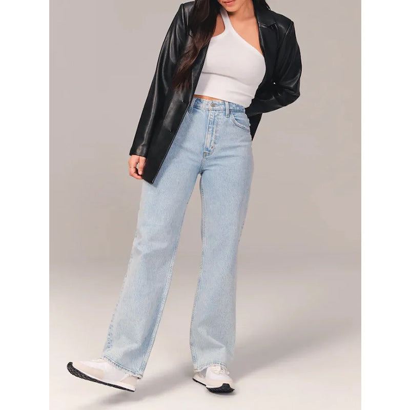 Ladies Jeans Draping Low Waist Slimming Women Jeans Trousers Women - ALZO