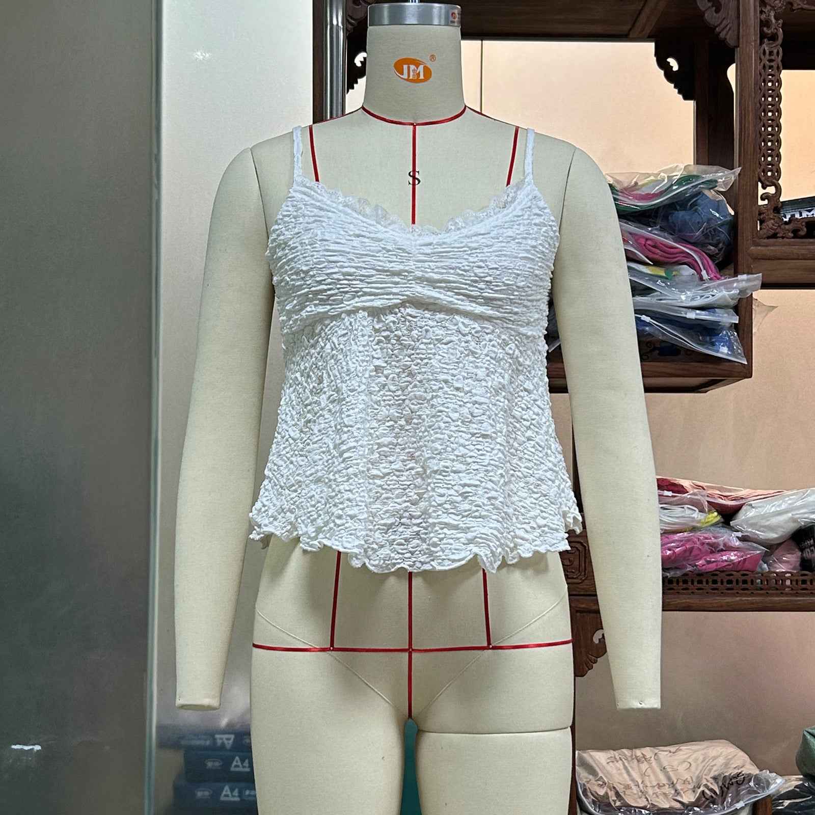 Camisole Summer V Neck Hollow Out Cutout Lace Sexy Suspenders Backless Blouse Women