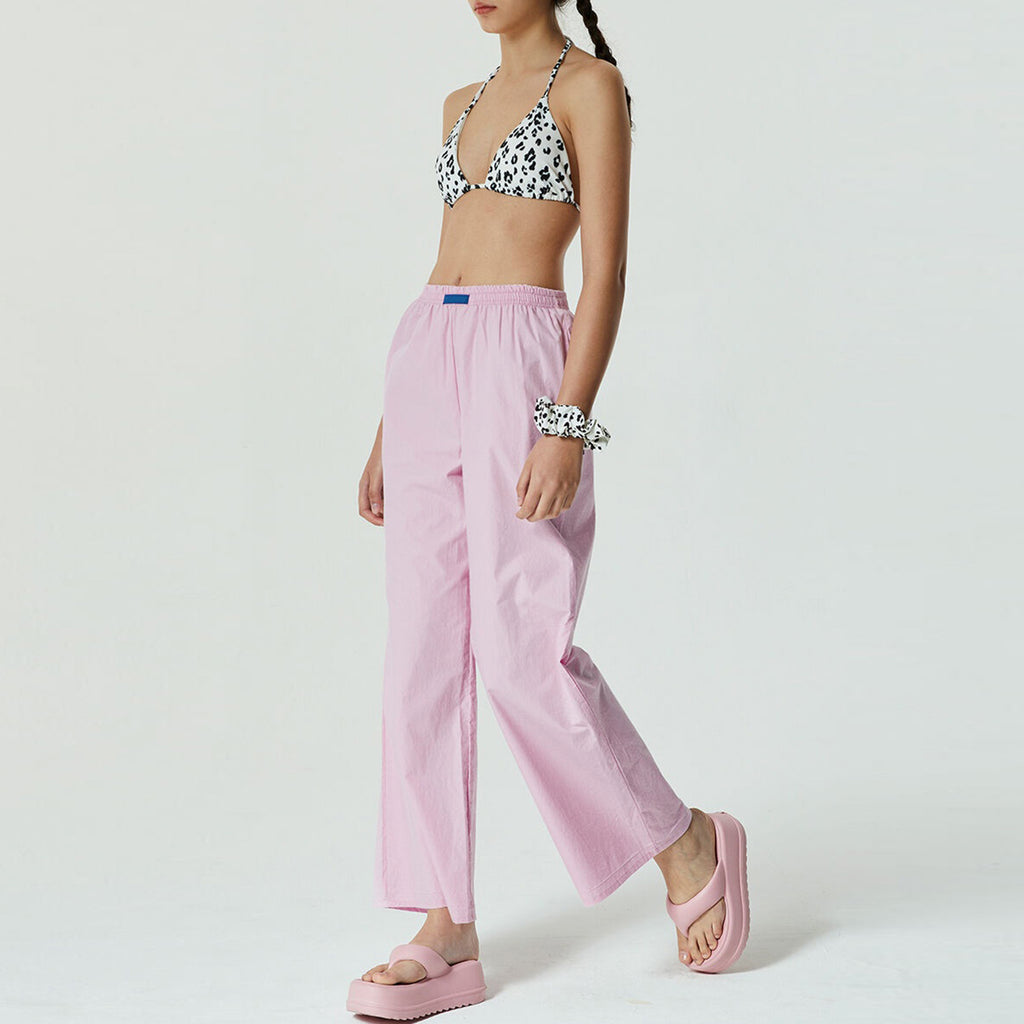 Women Clothing Striped Wide Leg Trousers Casual Street Loose High Waist Trousers - ALZO