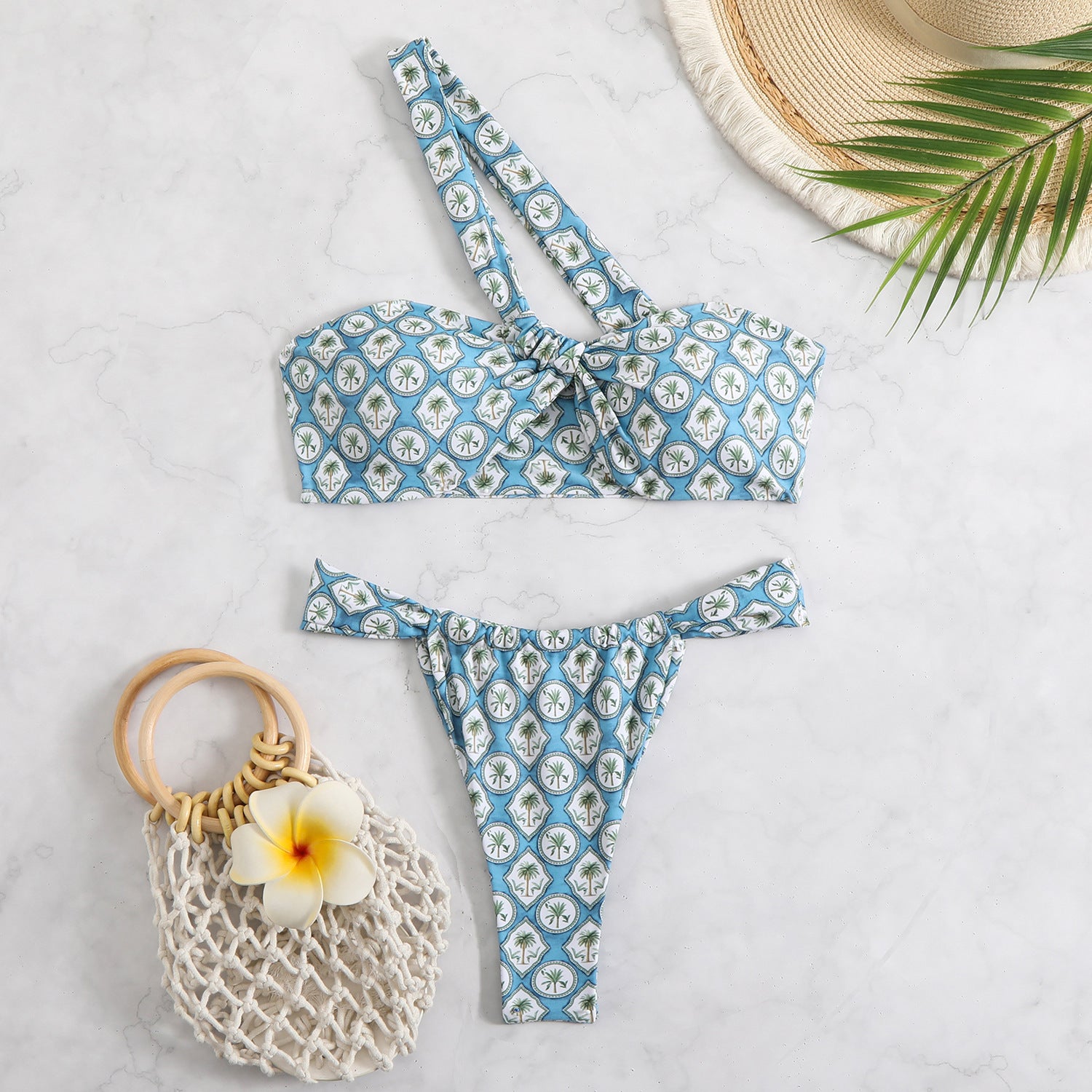 Swimsuit Women Crossbody Sexy High Elasticity Durable Swimsuit Split Spring Swimsuit - ALZO