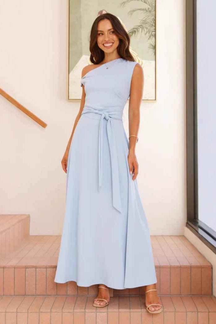 Women Summer Office Solid Color Sexy Lacing Dress