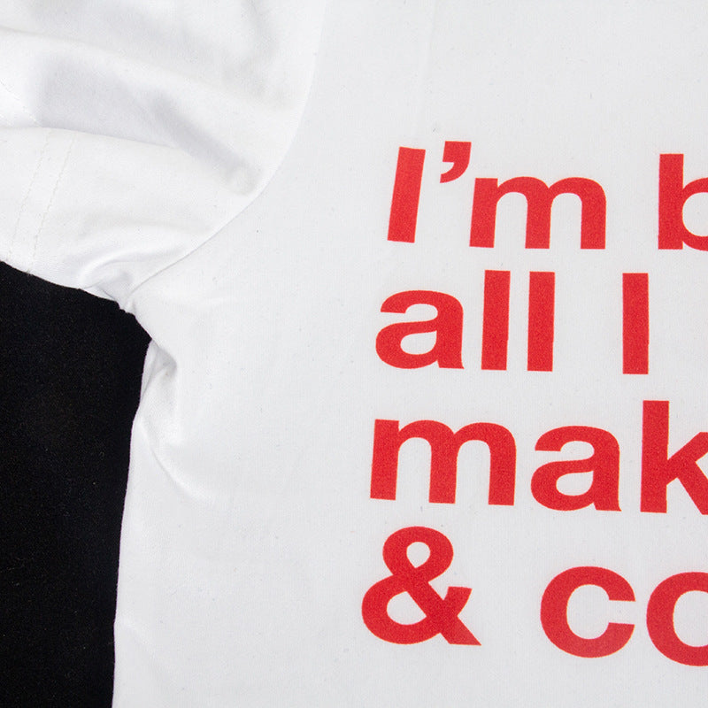 Summer Solid Color Round Neck Short Sleeves Letter Graphic Printed Short Cropped Women T shirt - ALZO