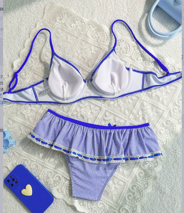 Women Fission Swimsuit Backless Lady Sexy Swimsuit Little Short Dress - ALZO