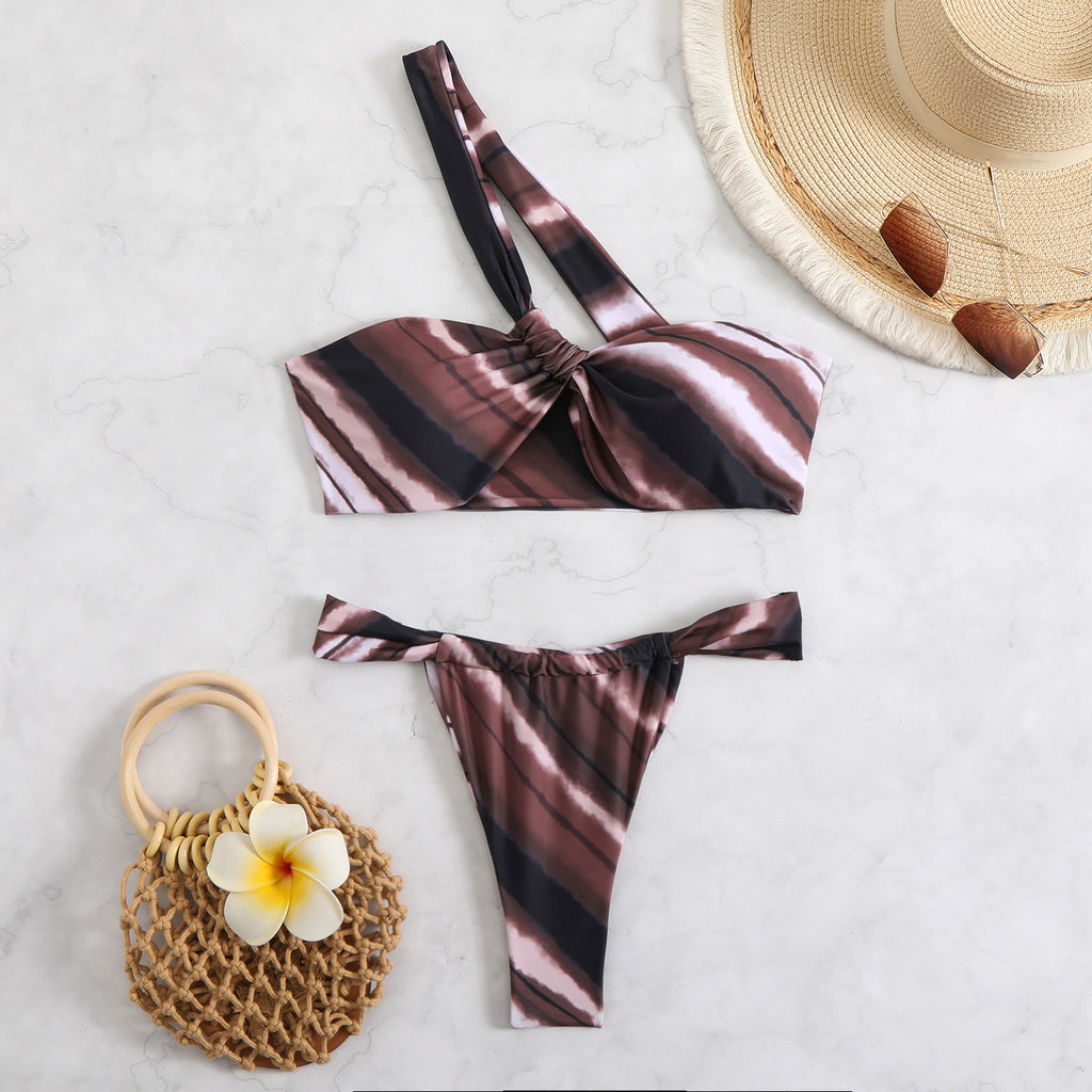 Swimsuit Women Crossbody Sexy High Elasticity Durable Swimsuit Split Spring Swimsuit - ALZO