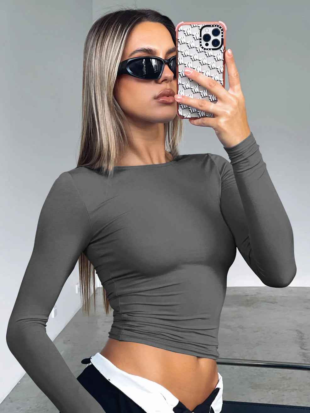 Y2g Tight Casual Long Sleeve Breathable Base Shirt Outer Wear Moisture Wicking T shirt