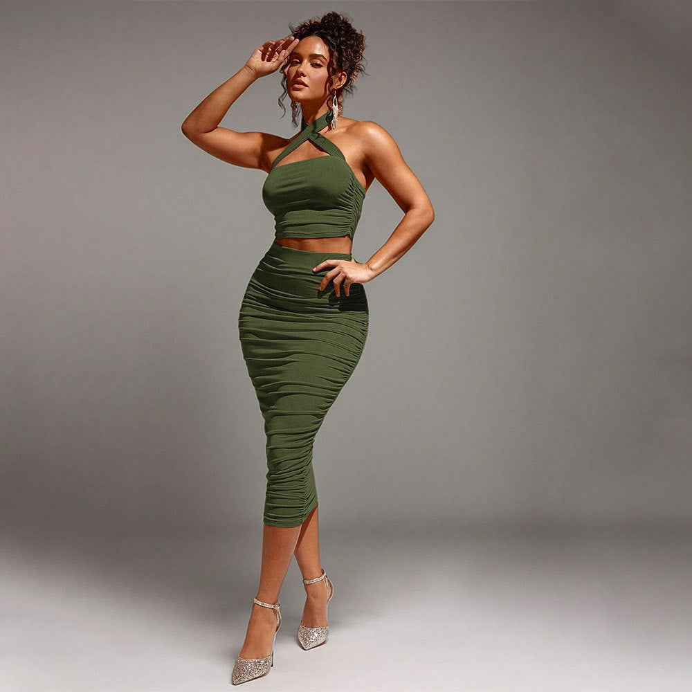 Women Clothing Spring Summer Sexy Two Piece Sets - ALZO