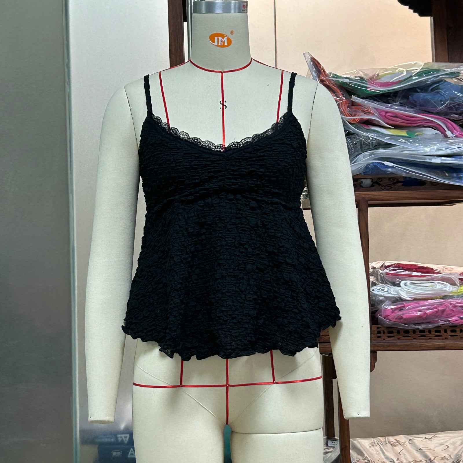 Camisole Summer V Neck Hollow Out Cutout Lace Sexy Suspenders Backless Blouse Women