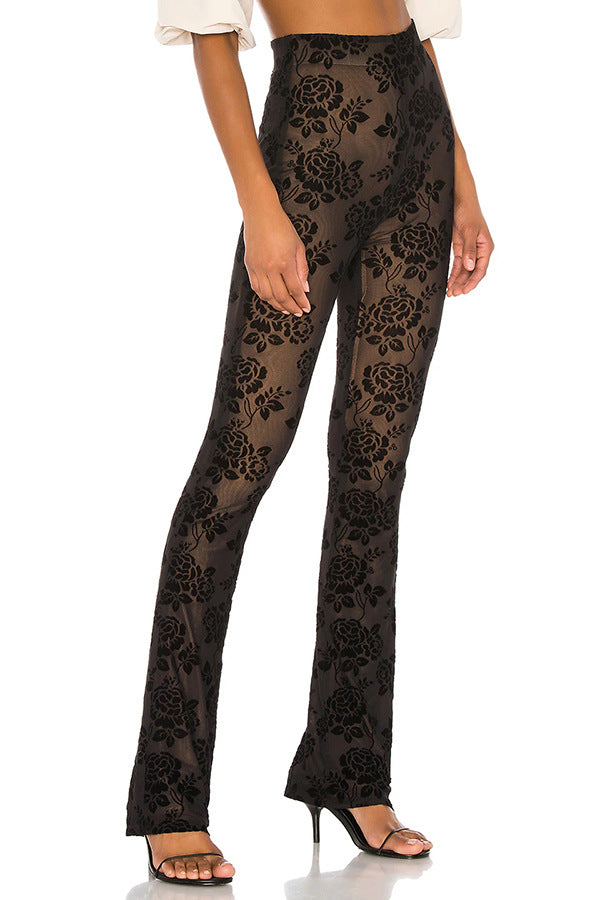 Autumn Winter with Lining Tight High Waist Trousers Casual Party Women Wear Trousers - ALZO