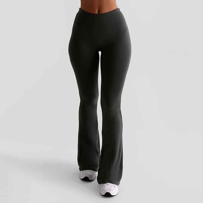 Autumn Women Fashionable Sexy Fitted Boot Cut Casual Trousers