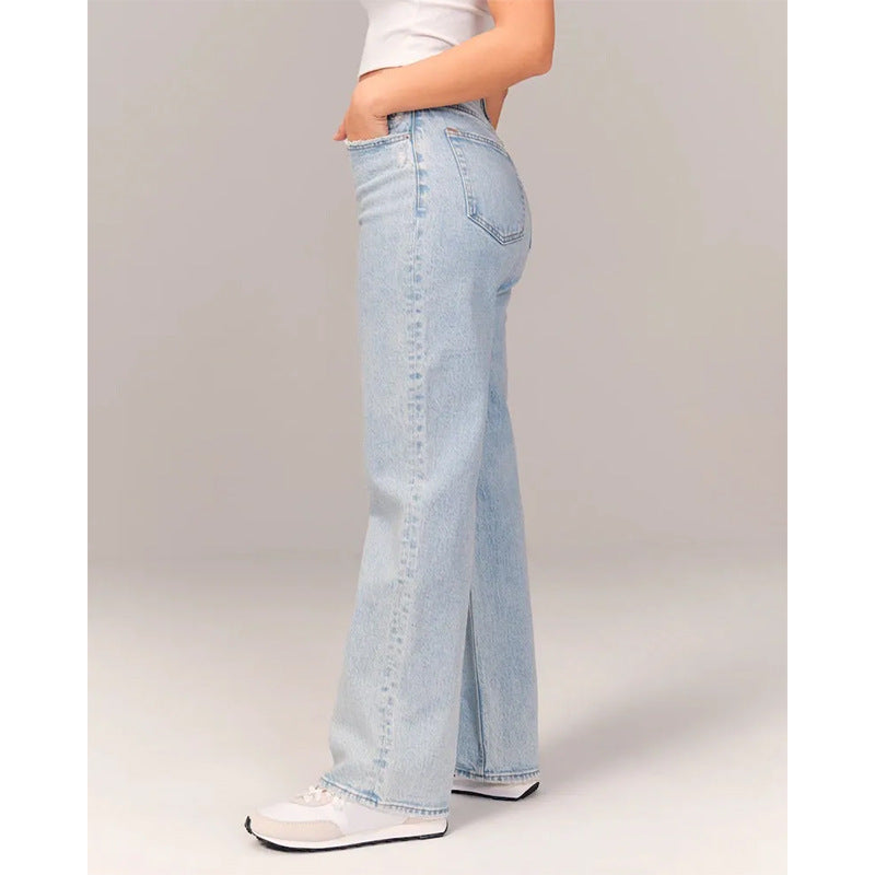 Ladies Jeans Draping Low Waist Slimming Women Jeans Trousers Women - ALZO