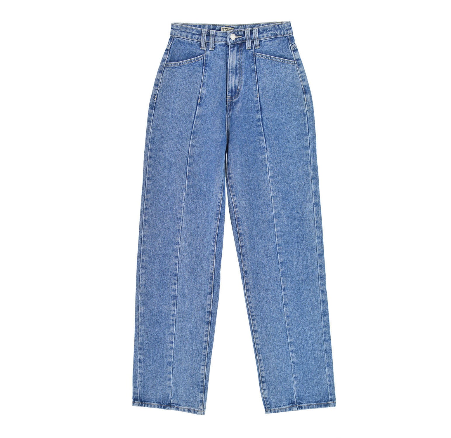 Women Clothing High Waist Light Blue Loose Straight Drooping Denim Pants Daddy Tappered Pants Harem sexy Sneakers Pants - ALZO