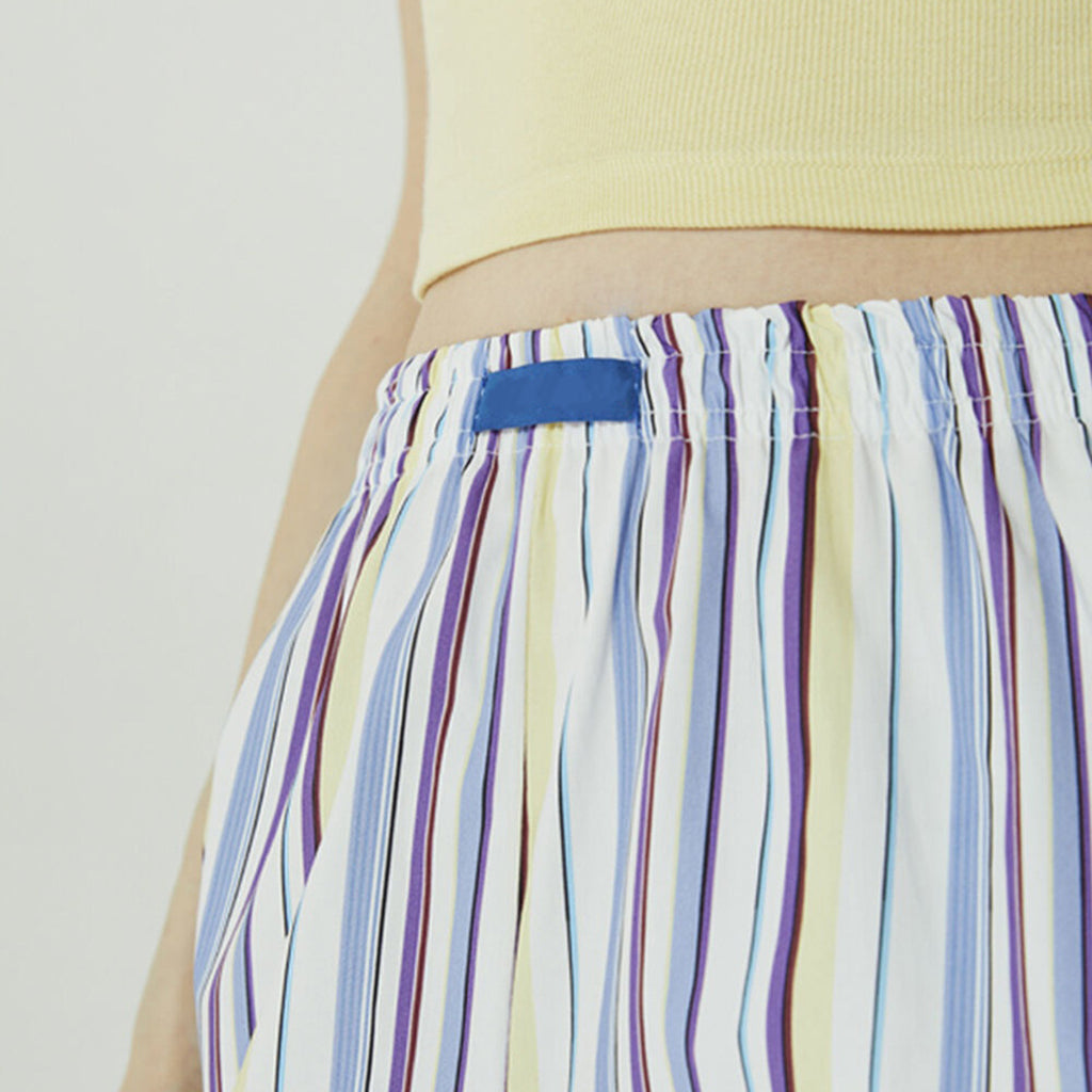 Women Clothing Striped Wide Leg Trousers Casual Street Loose High Waist Trousers - ALZO