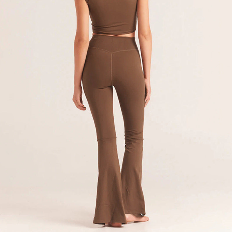 Women Clothing Autumn Winter High Waist Comfort Yoga Fitness Training Casual Trousers - ALZO