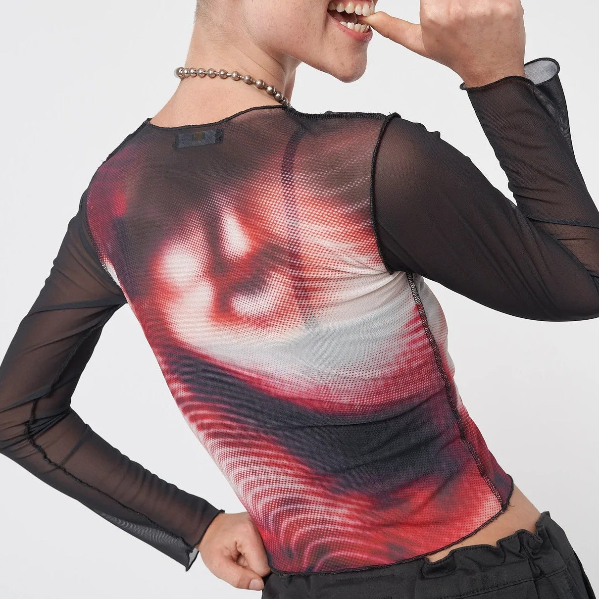 Autumn round Neck Slim Fit Contrast Colors T shirt Women Clothing - ALZO