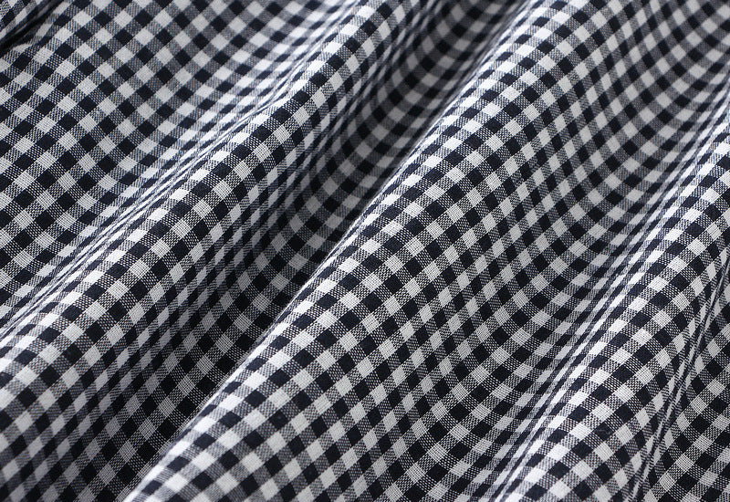 Japanese Plaid Bud Umbrella Skirt Women Spring Summer High Waist A line Skirt Mid Length Lantern - ALZO