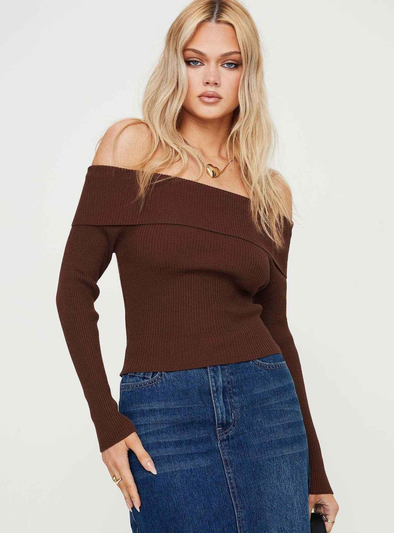 Spring Women Clothes Solid Color off Shoulder Sexy Backless Long Sleeves Women Sweater