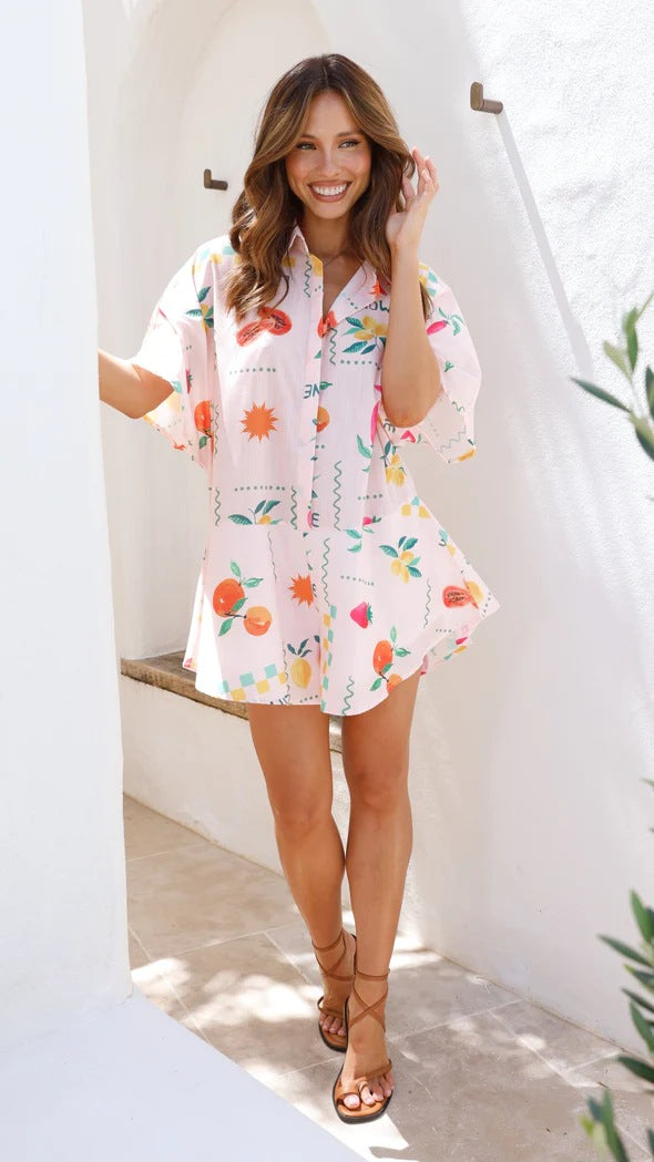 Summer Casual Simple Wide Leg Casual Romper - ALZO