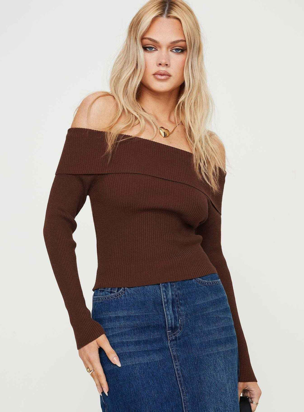 Spring Women Clothes Solid Color off Shoulder Sexy Backless Long Sleeves Women Sweater