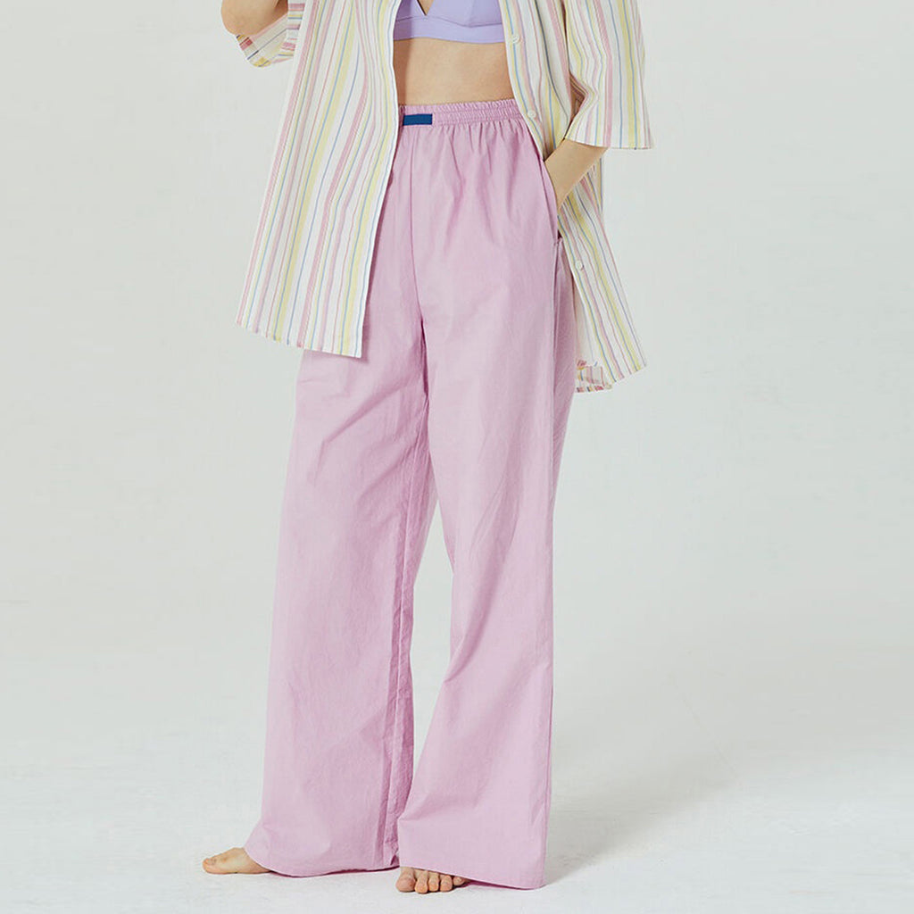 Women Clothing Striped Wide Leg Trousers Casual Street Loose High Waist Trousers - ALZO