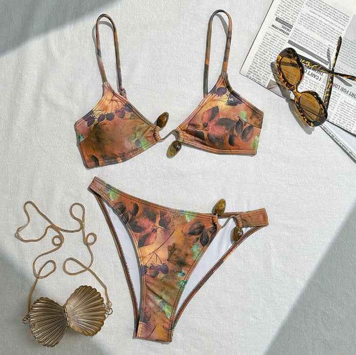 Women Swimsuit Printed Swimsuit Sexy Summer Bikini