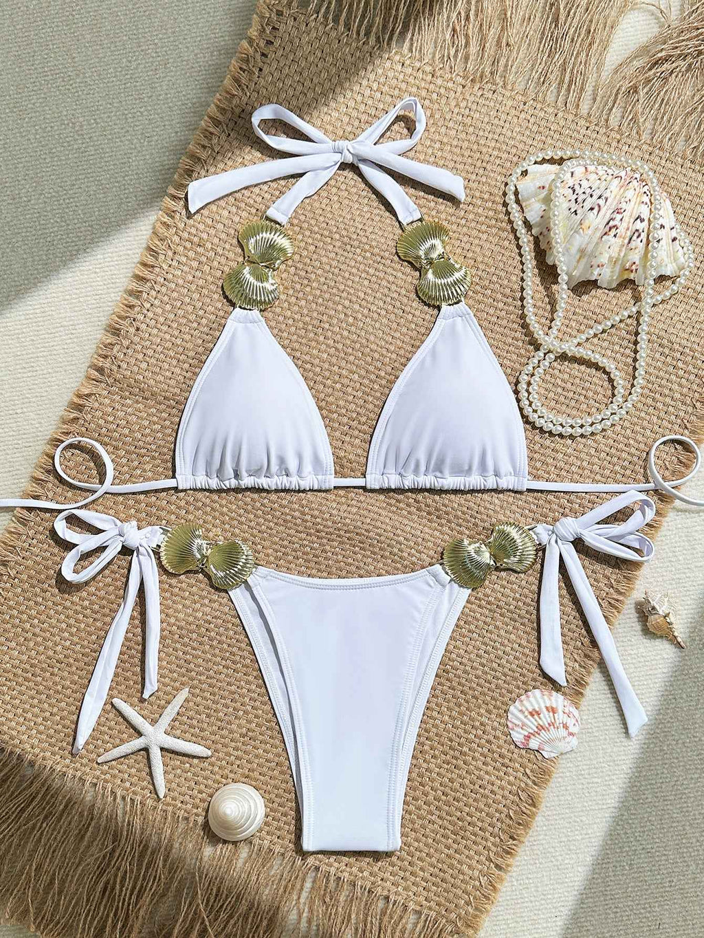 Women Seperated Swimwear Backless Beach Summer Sexy Women Solid Color Bikini